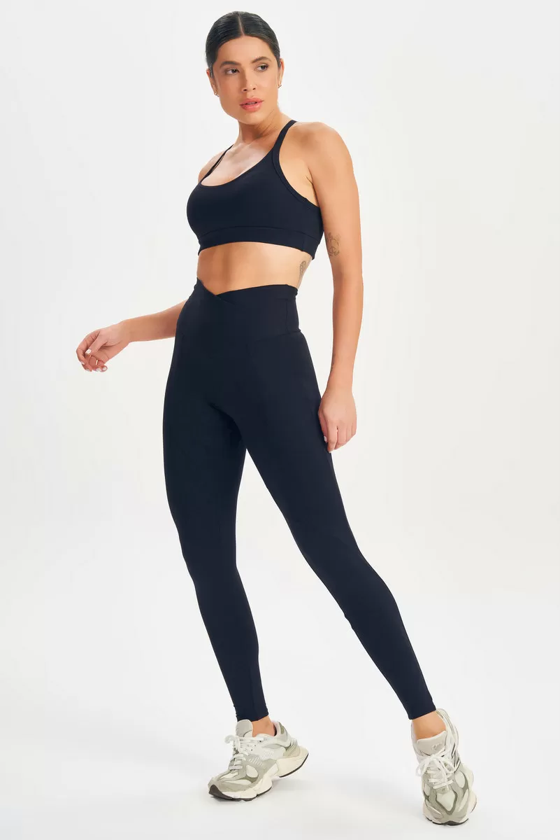 Lets Gym - Basic Fusion Leggings Black - 2617PT Lets Gym - Basic Fusion Leggings Black - 2617PT