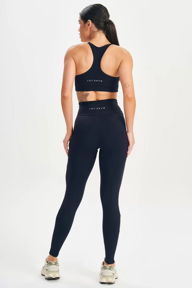 Lets Gym - Basic Fusion Leggings Black - 2617PT Lets Gym - Basic Fusion Leggings Black - 2617PT