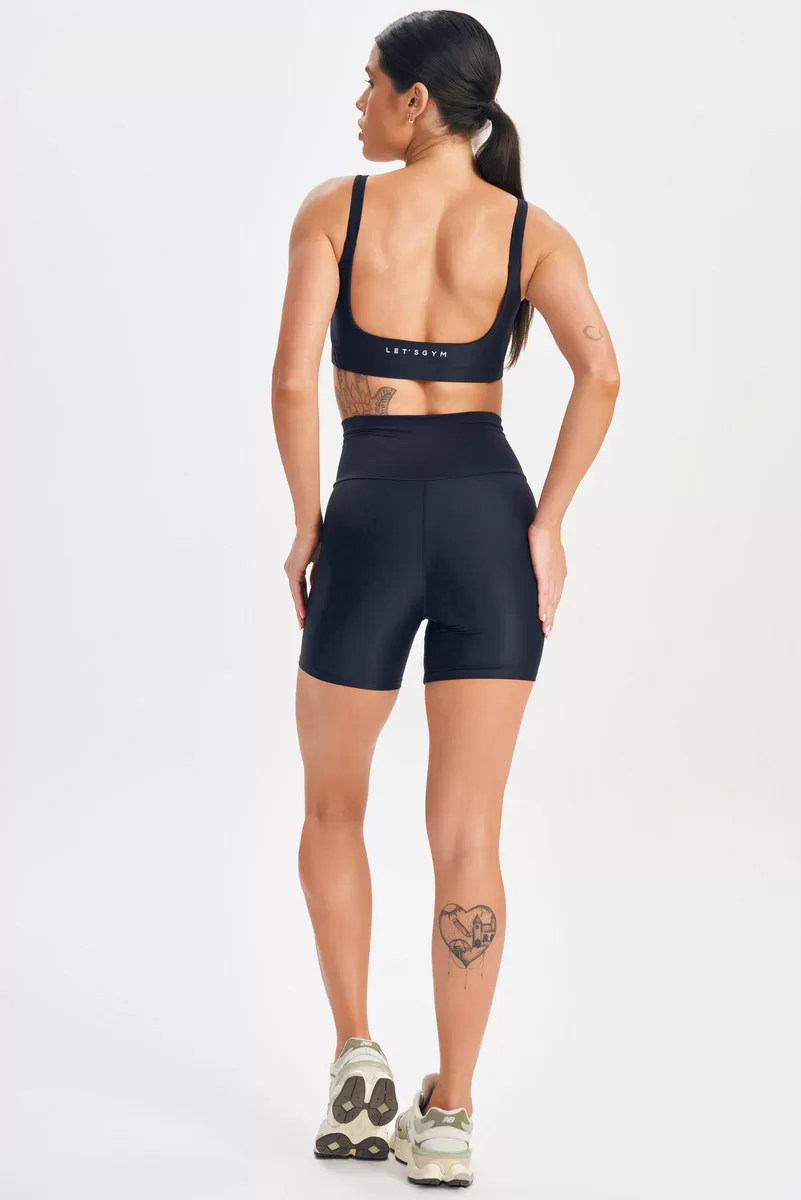 Lets Gym - Minimal Bold Black Shorts - 2574PT Lets Gym - Minimal Bold Black Shorts - 2574PT