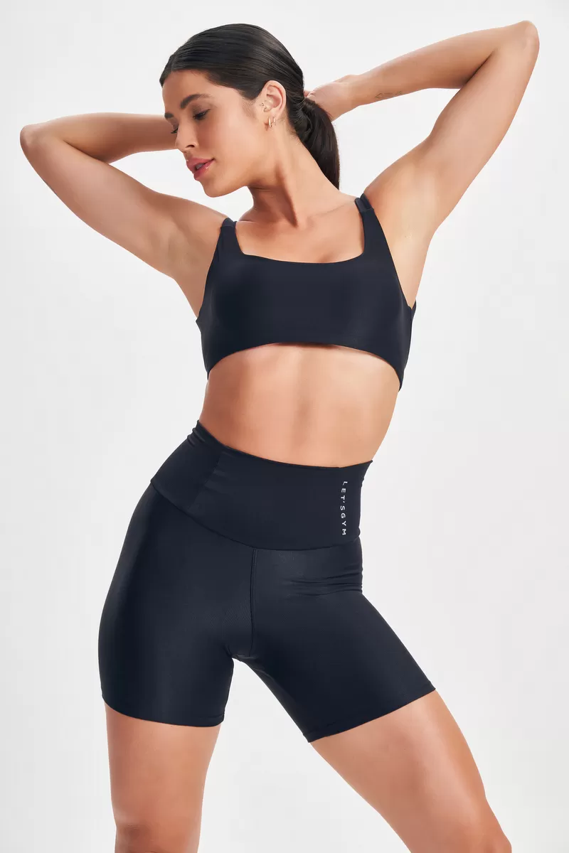 Lets Gym - Minimal Bold Black Shorts - 2574PT Lets Gym - Minimal Bold Black Shorts - 2574PT