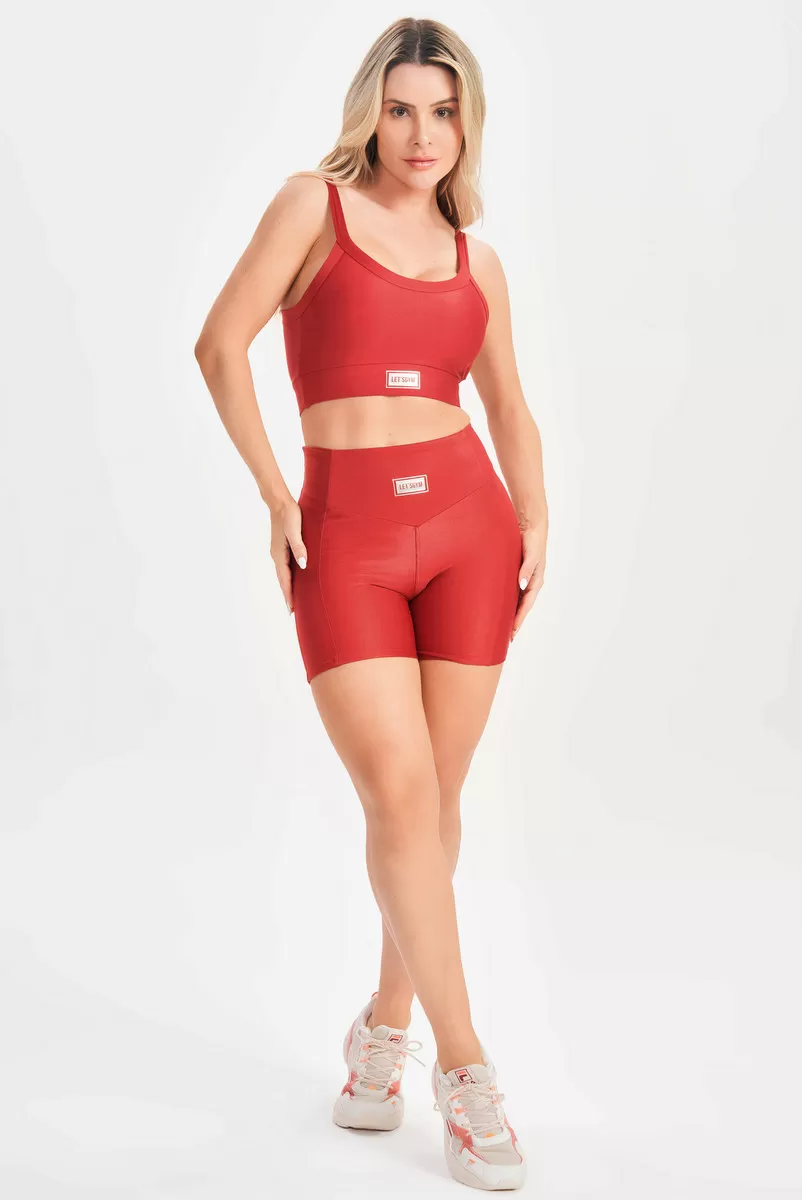 Lets Gym - Bright Red Shorts - 2143BVM