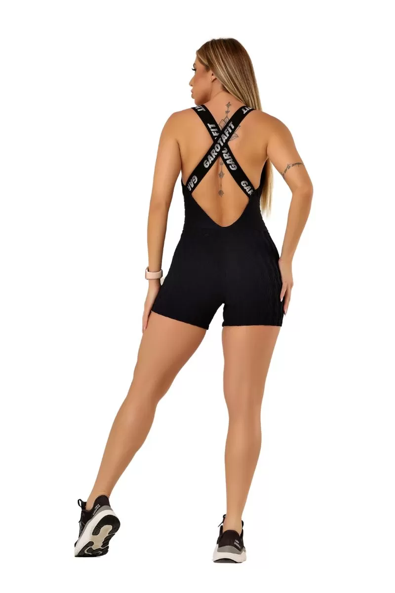 Garotafit - Black Nifty Romper - MAC222A