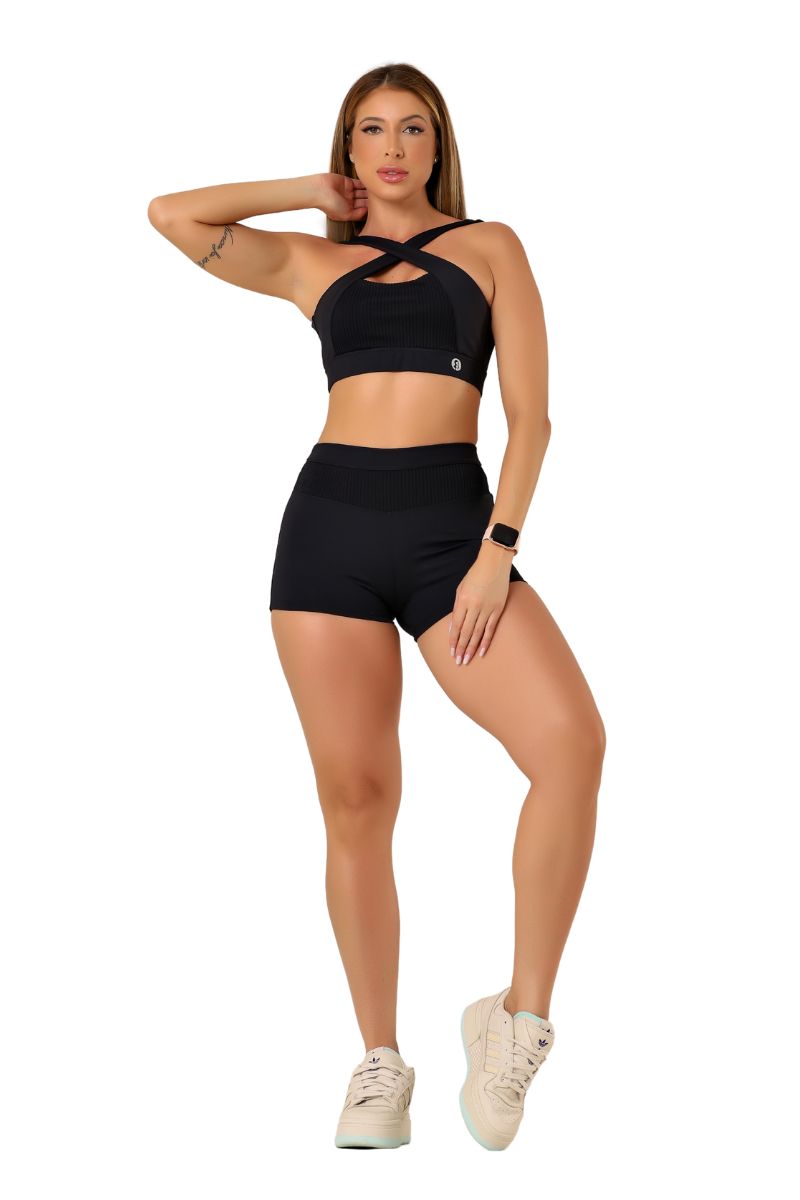Garotafit - Black Dandy Shorts - SH544A