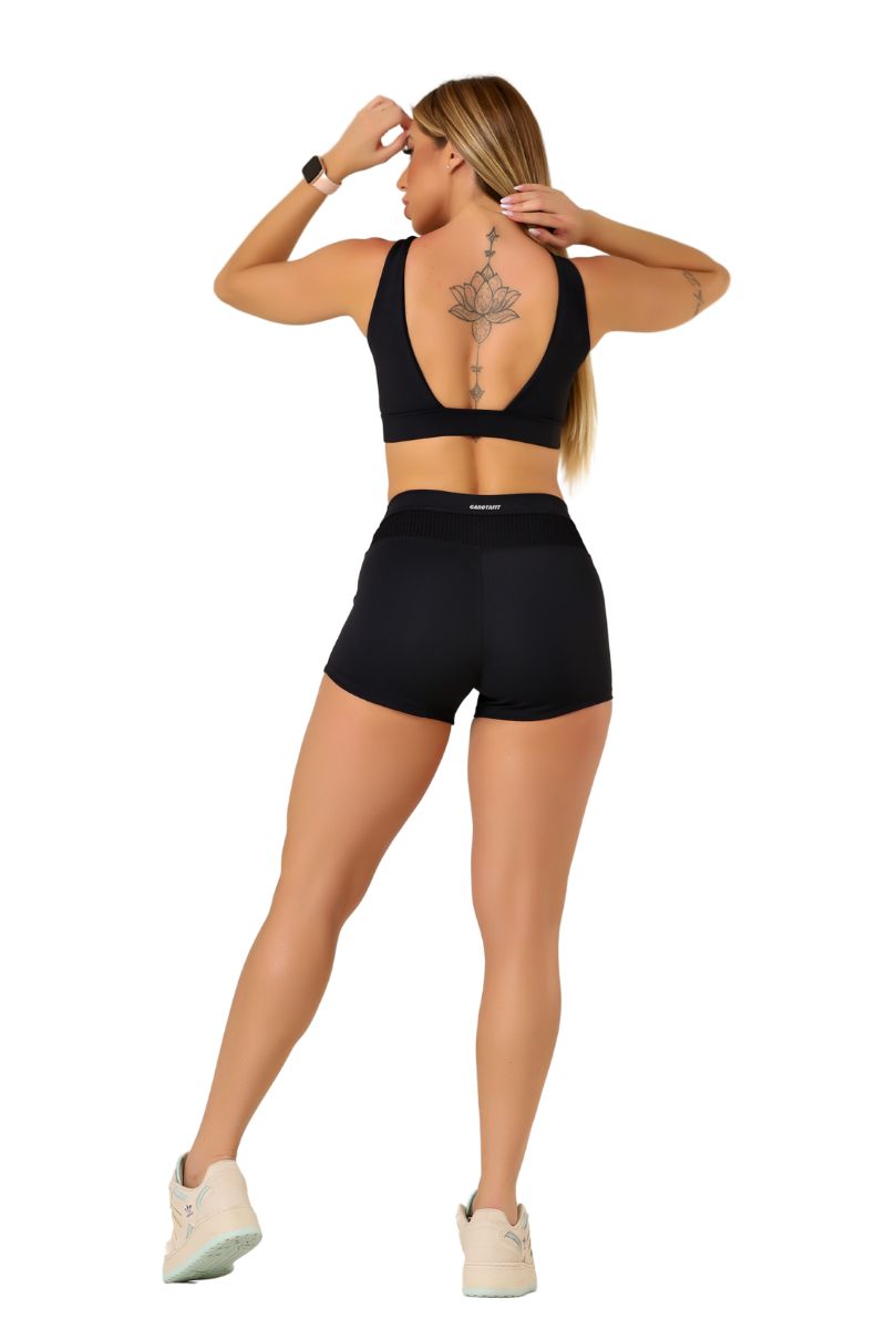 Garotafit - Black Dandy Shorts - SH544A Garotafit - Black Dandy Shorts - SH544A