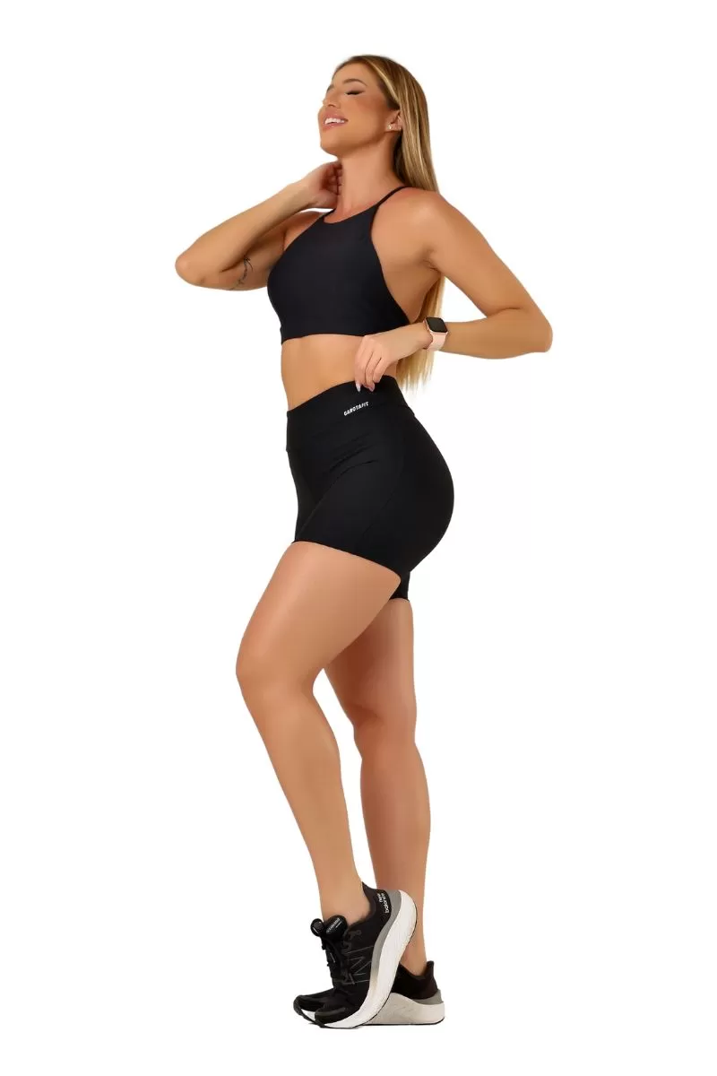 Garotafit - Black Fancy Shorts - SH545A