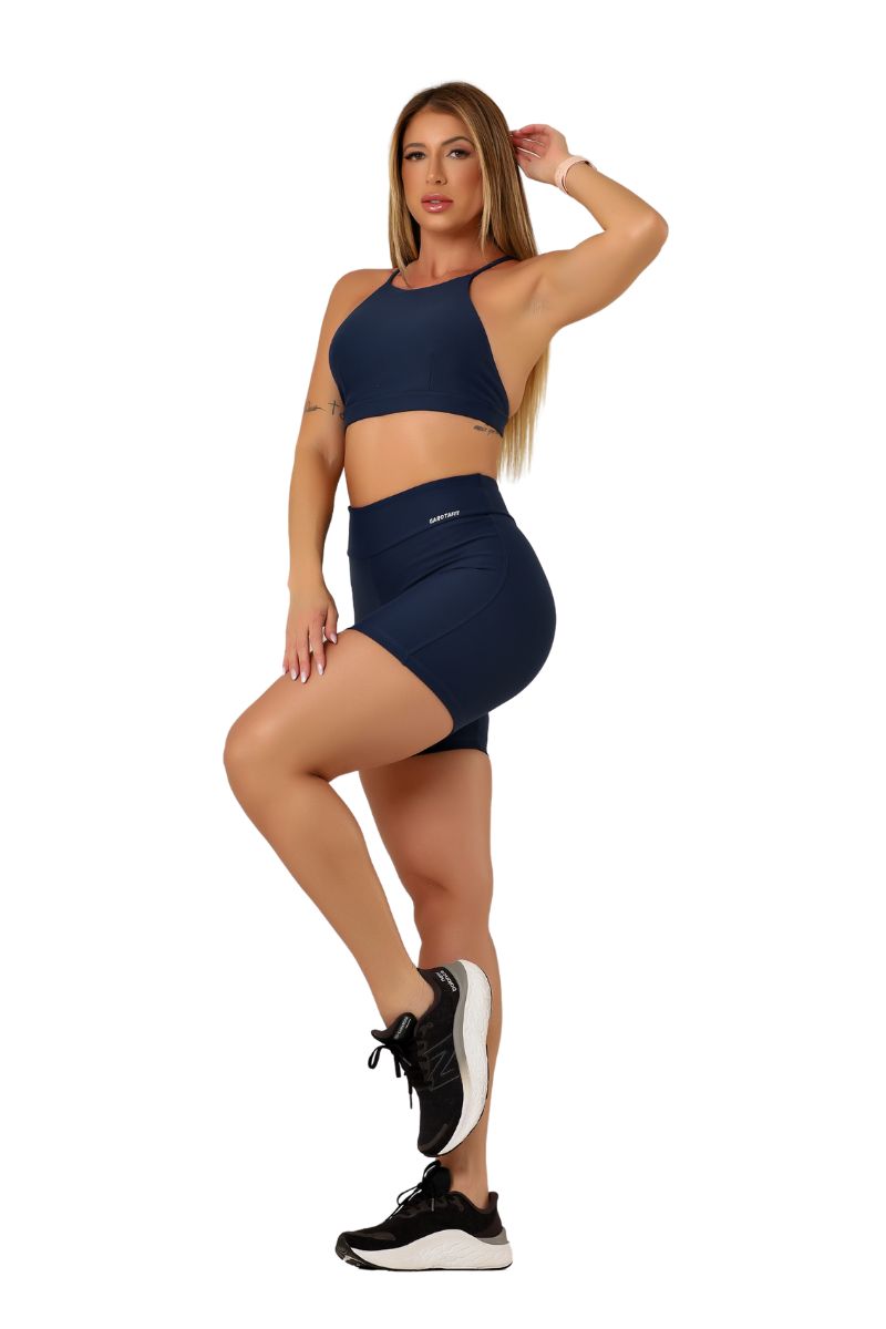 Garotafit - Navy Blue Fancy Shorts - SH545LM Garotafit - Navy Blue Fancy Shorts - SH545LM