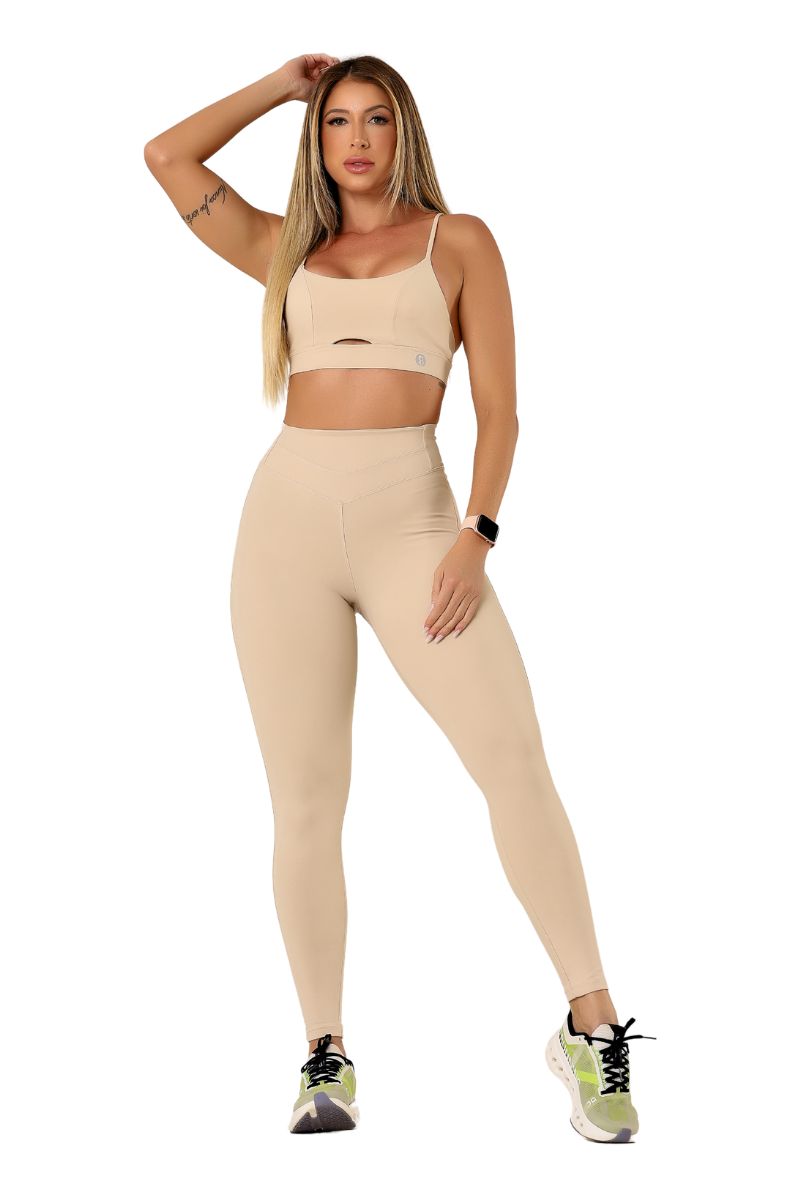 Garotafit - Bonny Oatmeal Pants - FUS486IA