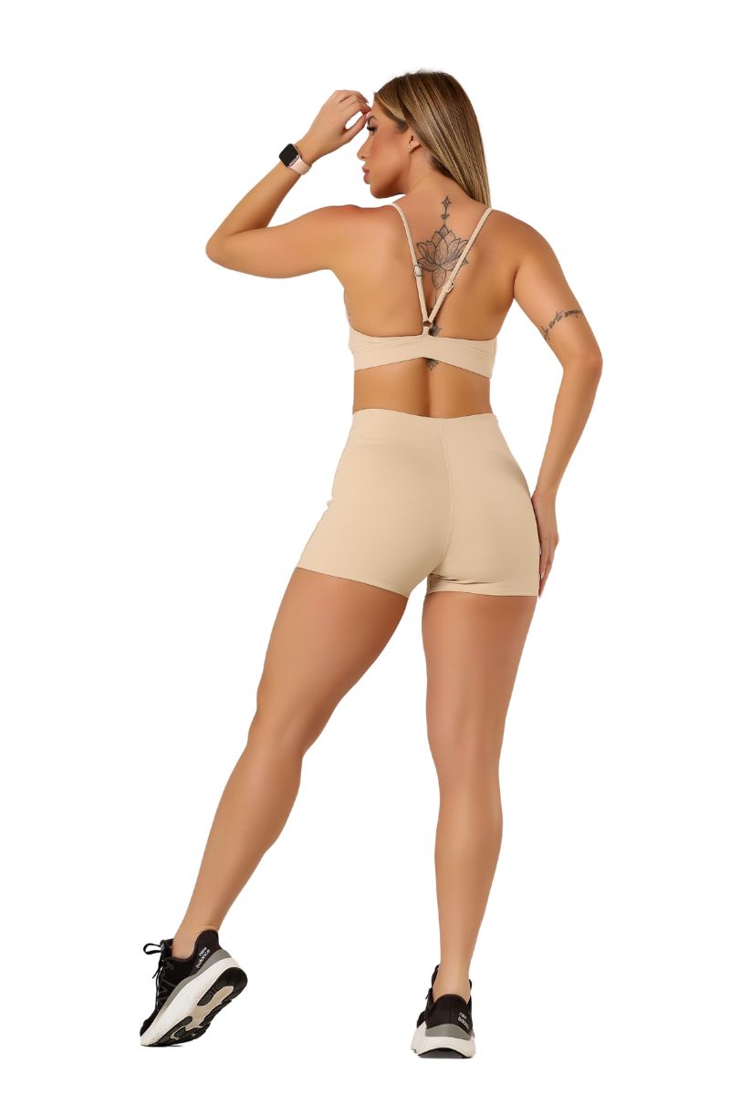 Garotafit - Bonny Oatmeal Shorts - SH546IA Garotafit - Bonny Oatmeal Shorts - SH546IA
