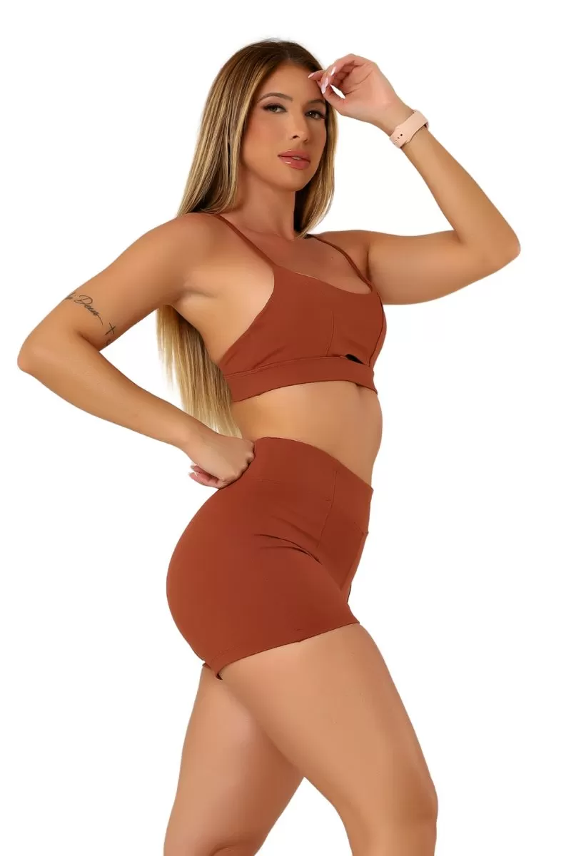 Garotafit - Bonny Hazelnut Top - TOB101NA