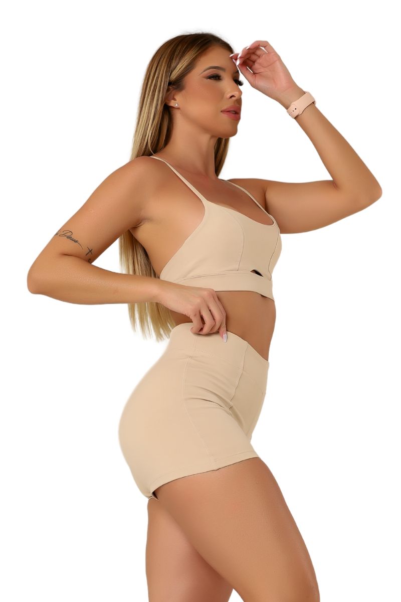Garotafit - Top Bonny Oatmeal - TOB101IA Garotafit - Top Bonny Oatmeal - TOB101IA