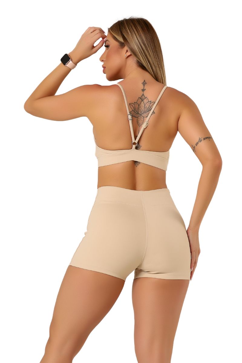 Garotafit - Top Bonny Oatmeal - TOB101IA Garotafit - Top Bonny Oatmeal - TOB101IA