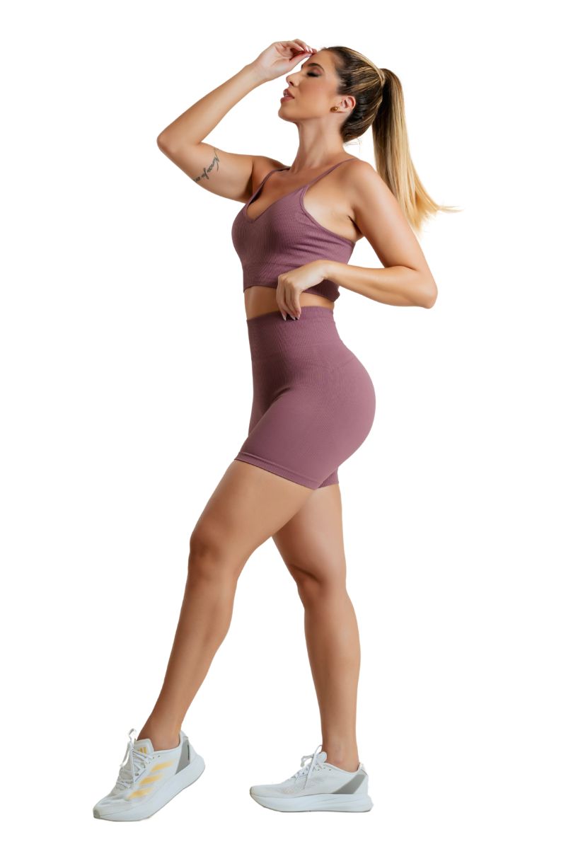 Garotafit - Seamless Set Noa Pink Violet - SCJ132DVGG Garotafit - Seamless Set Noa Pink Violet - SCJ132DVGG