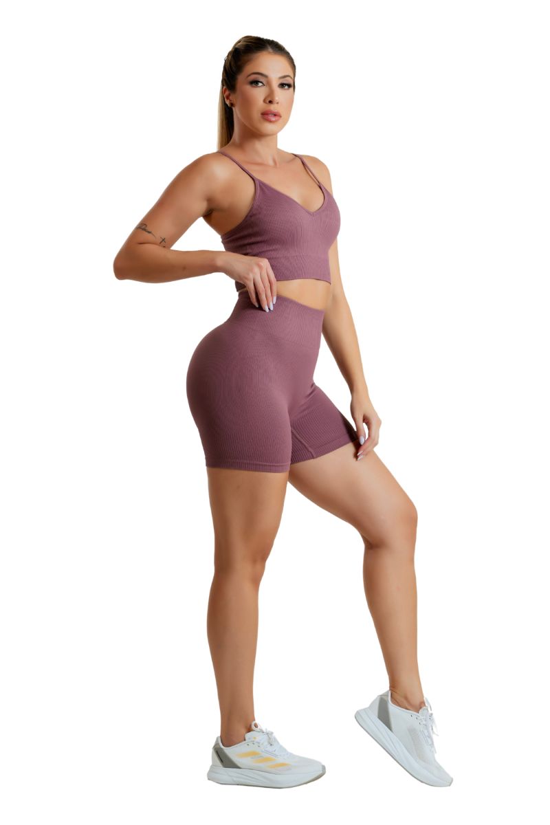 Garotafit - Seamless Set Noa Pink Violet - SCJ132DVGG Garotafit - Seamless Set Noa Pink Violet - SCJ132DVGG