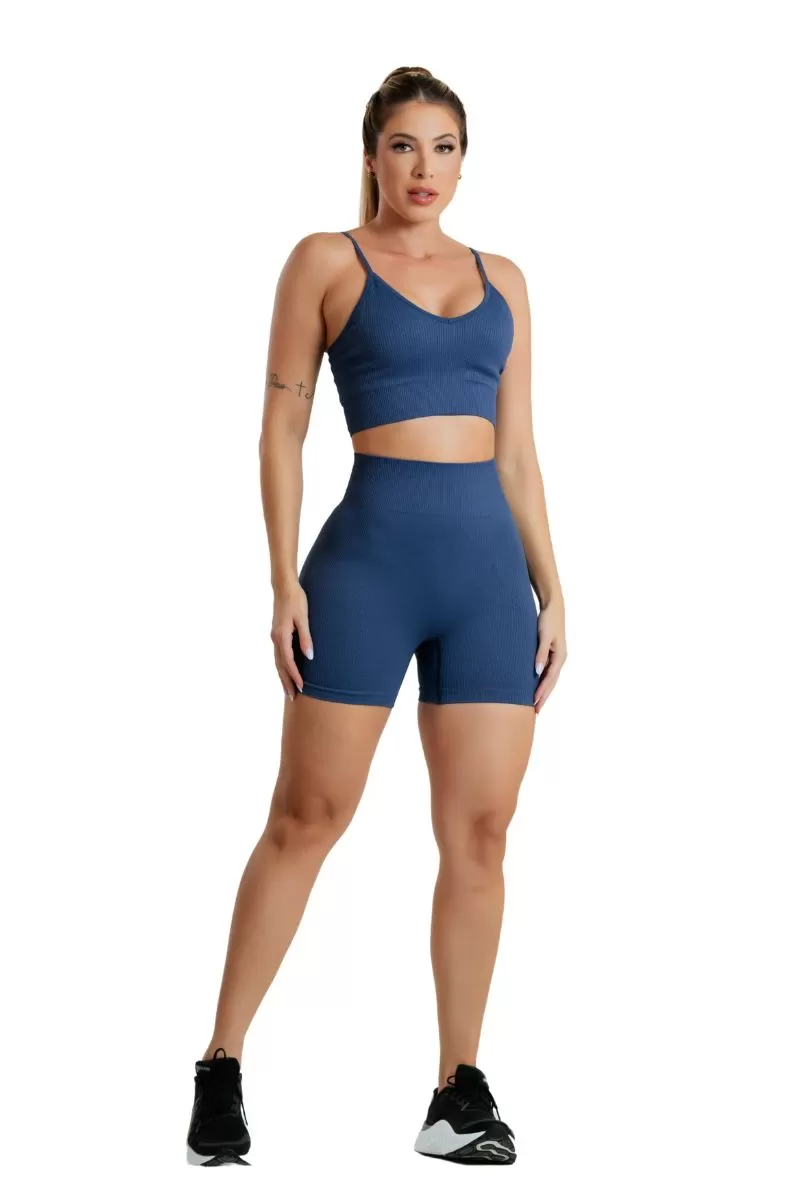 Garotafit - Seamless Noa Blue Jeans Set - SCJ132LJGG