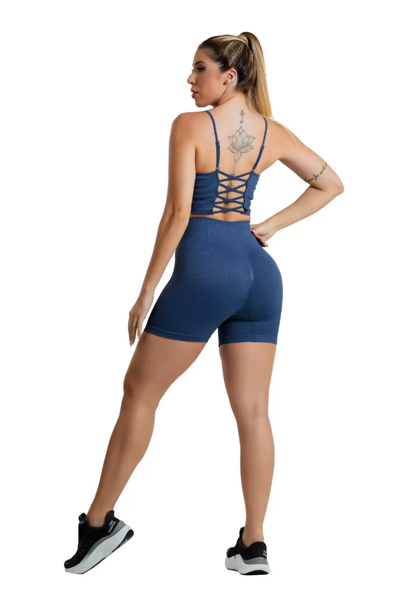 Garotafit - Seamless Noa Blue Jeans Set - SCJ132LJGG