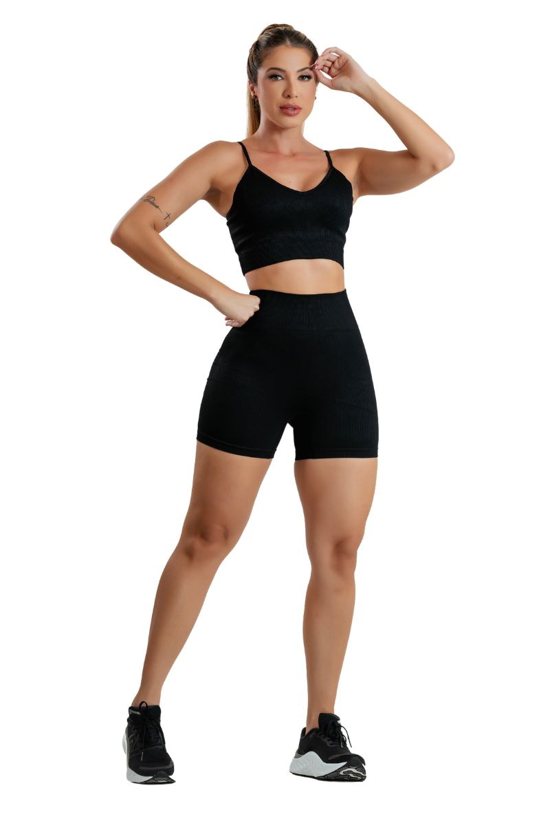 Garotafit - Seamless Noa Black Set - SCJ132AGG Garotafit - Seamless Noa Black Set - SCJ132AGG