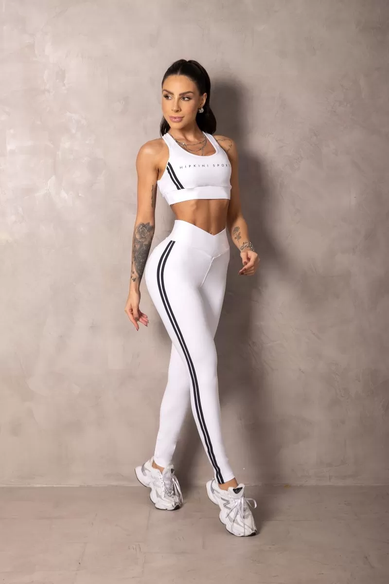 Hipkini - Summertime White Leggings with Wrap Waistband - 33330949 Hipkini - Summertime White Leggings with Wrap Waistband - 33330949