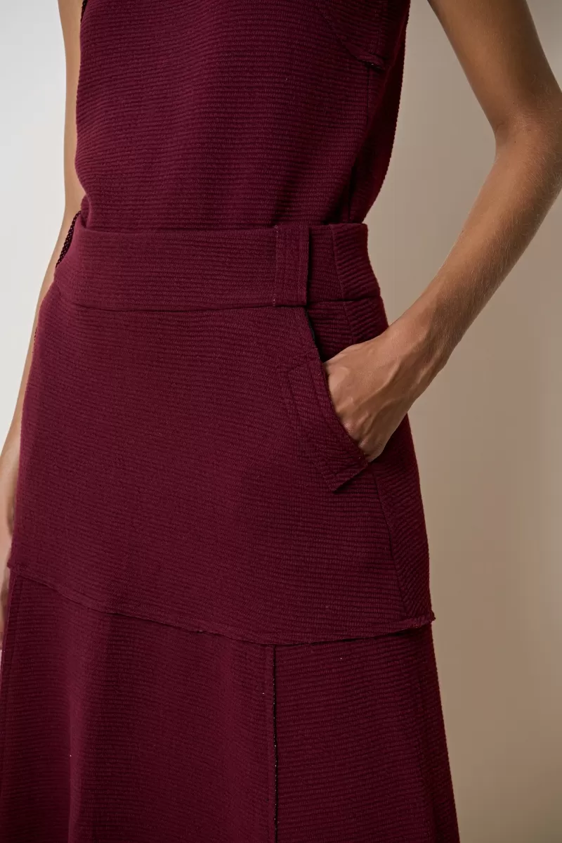 Hidrogênio - WINE THREAD MIDI SKIRT - 20377043 Hidrogênio - WINE THREAD MIDI SKIRT - 20377043