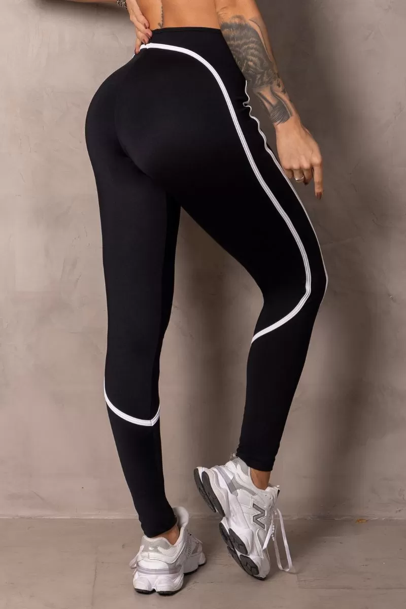 Hipkini - Black Summertime Leggings with Vivid Detail - 33330954 Hipkini - Black Summertime Leggings with Vivid Detail - 33330954