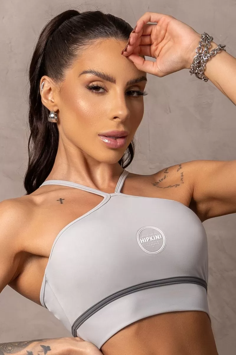 Hipkini - Summertime Grey Trapeze Top - 33330955