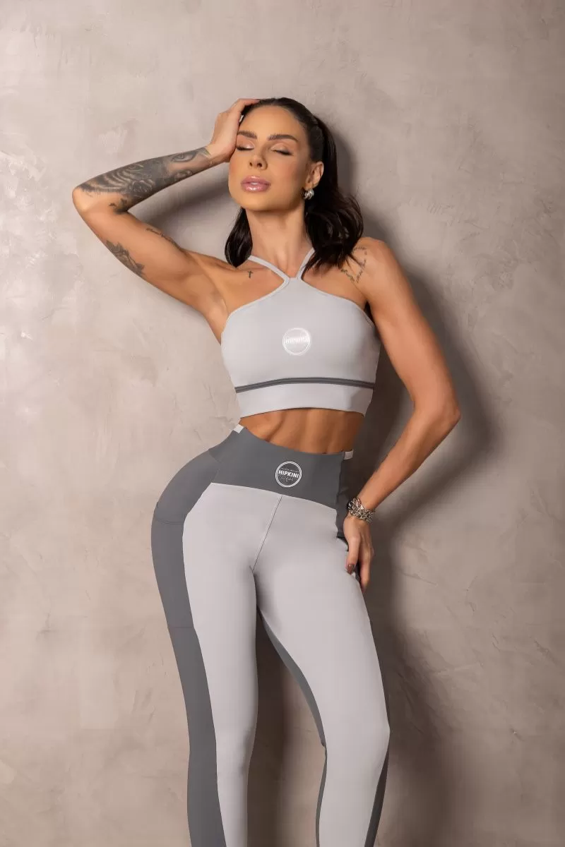 Hipkini - Summertime Grey Leggings with Cutouts - 33330956 Hipkini - Summertime Grey Leggings with Cutouts - 33330956