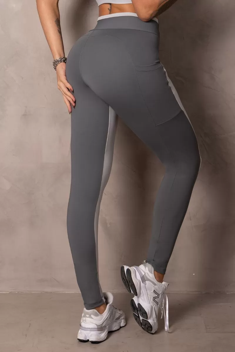 Hipkini - Summertime Grey Leggings with Cutouts - 33330956 Hipkini - Summertime Grey Leggings with Cutouts - 33330956