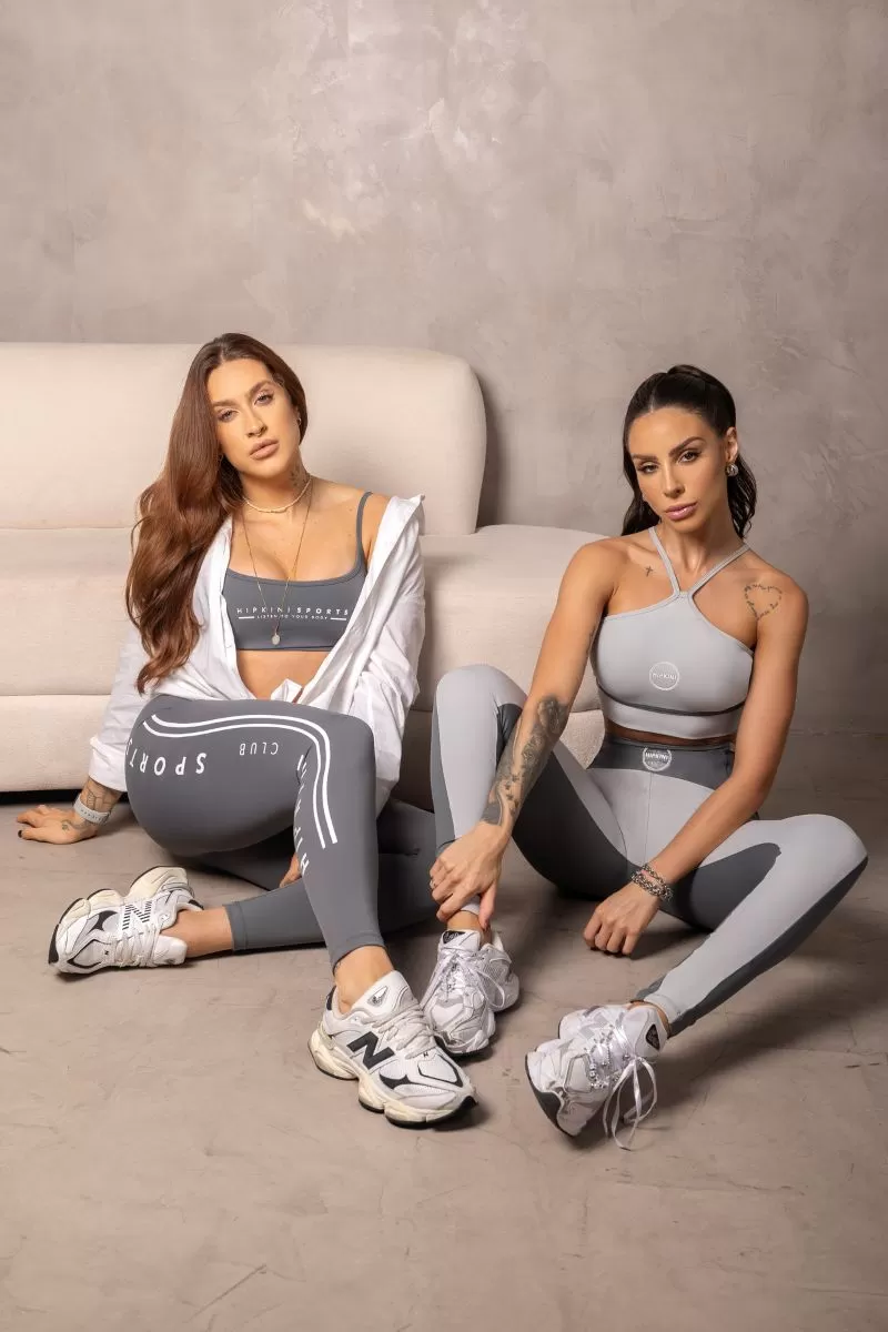 Hipkini - Summertime Grey Leggings with Cutouts - 33330956 Hipkini - Summertime Grey Leggings with Cutouts - 33330956