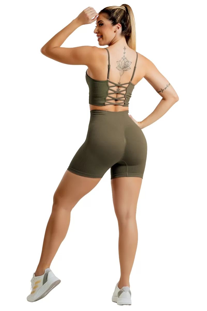Garotafit - Seamless Noa Bronze Set - SCJ132DMBGG Garotafit - Seamless Noa Bronze Set - SCJ132DMBGG