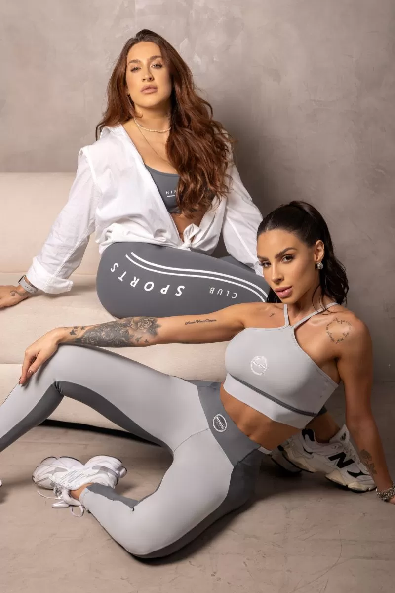 Hipkini - Graphite Grey Summertime Leggings with silk - 33330959