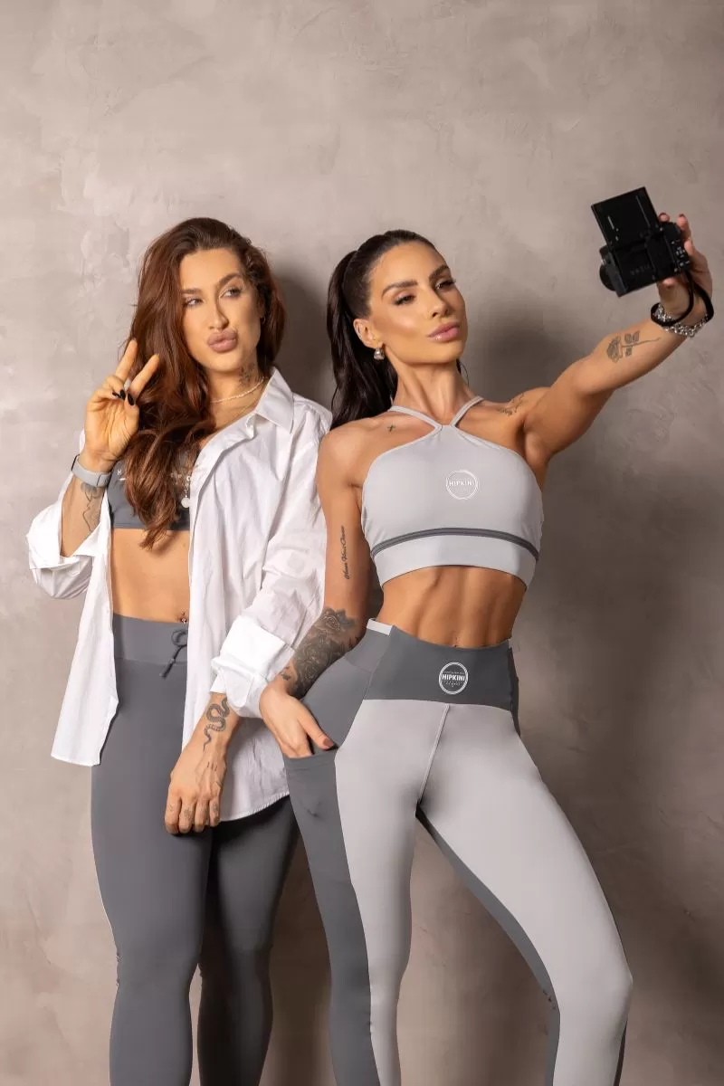 Hipkini - Graphite Grey Summertime Leggings with silk - 33330959
