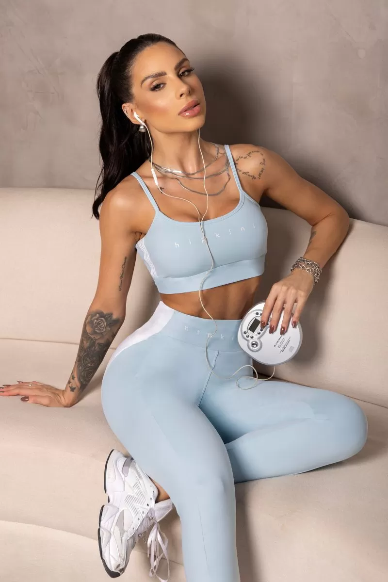 Hipkini - Baby Blue Summertime Leggings with Cutouts - 33330976