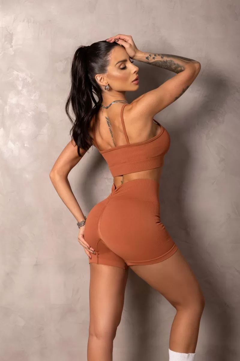 Hipkini - Summertime Seamless Caramel Push up Shorts - 33331186