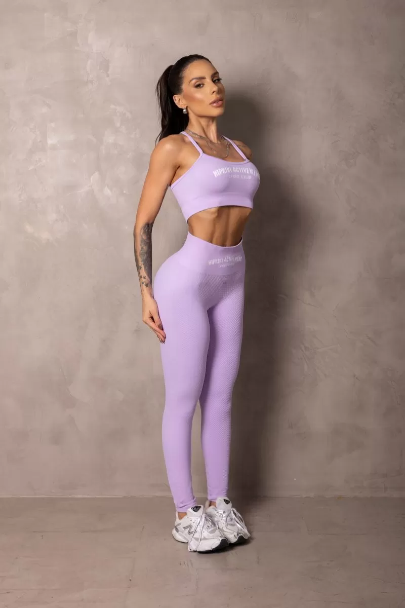 Hipkini - Summertime Seamless Lilac Top with Cross Straps - 33331180