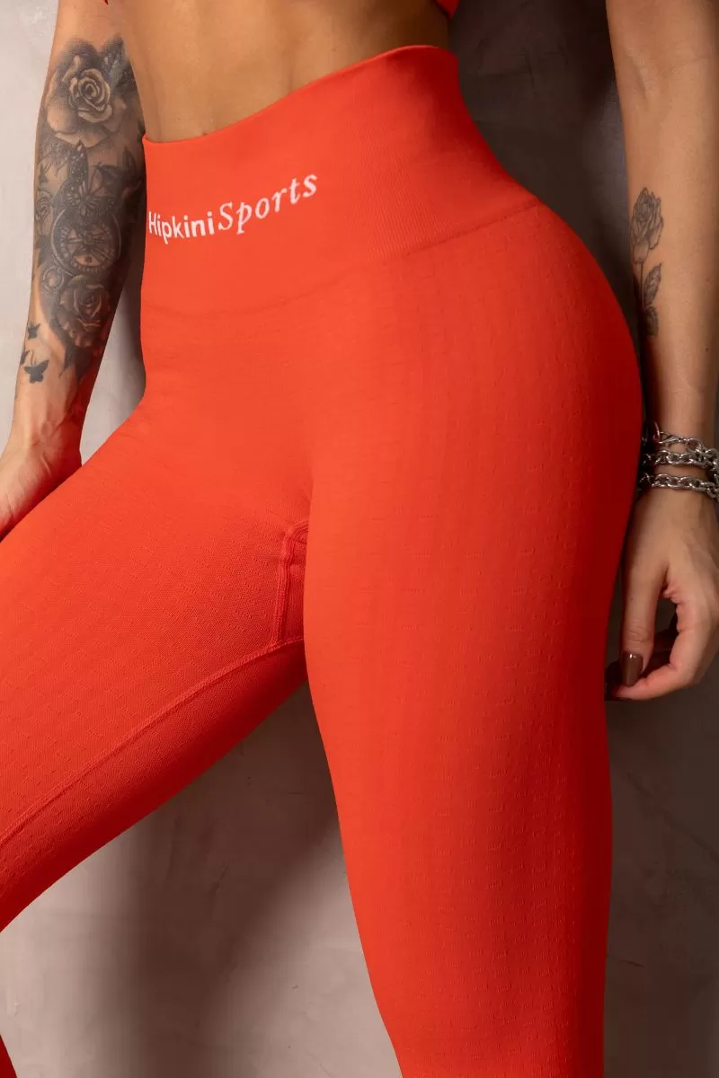 Hipkini - Summertime Seamless Brocade Acerola Legging - 33331177