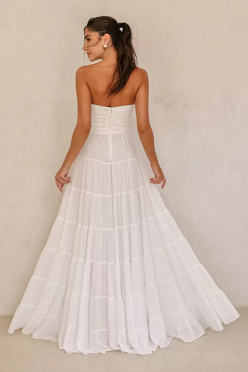 Dot Clothing - Long Dress Dot Clothing Mira TQC Off White - 2620OFF Dot Clothing - Long Dress Dot Clothing Mira TQC Off White - 2620OFF