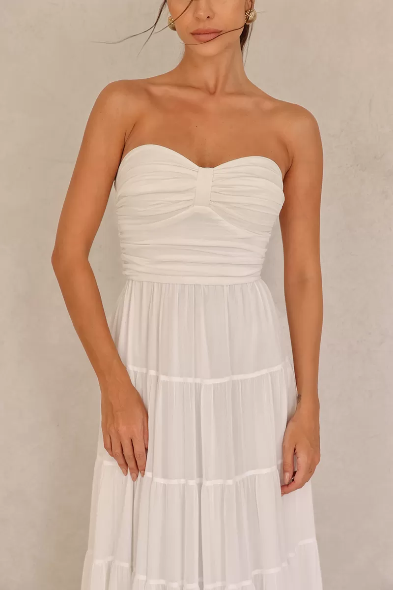 Dot Clothing - Long Dress Dot Clothing Mira TQC Off White - 2620OFF Dot Clothing - Long Dress Dot Clothing Mira TQC Off White - 2620OFF
