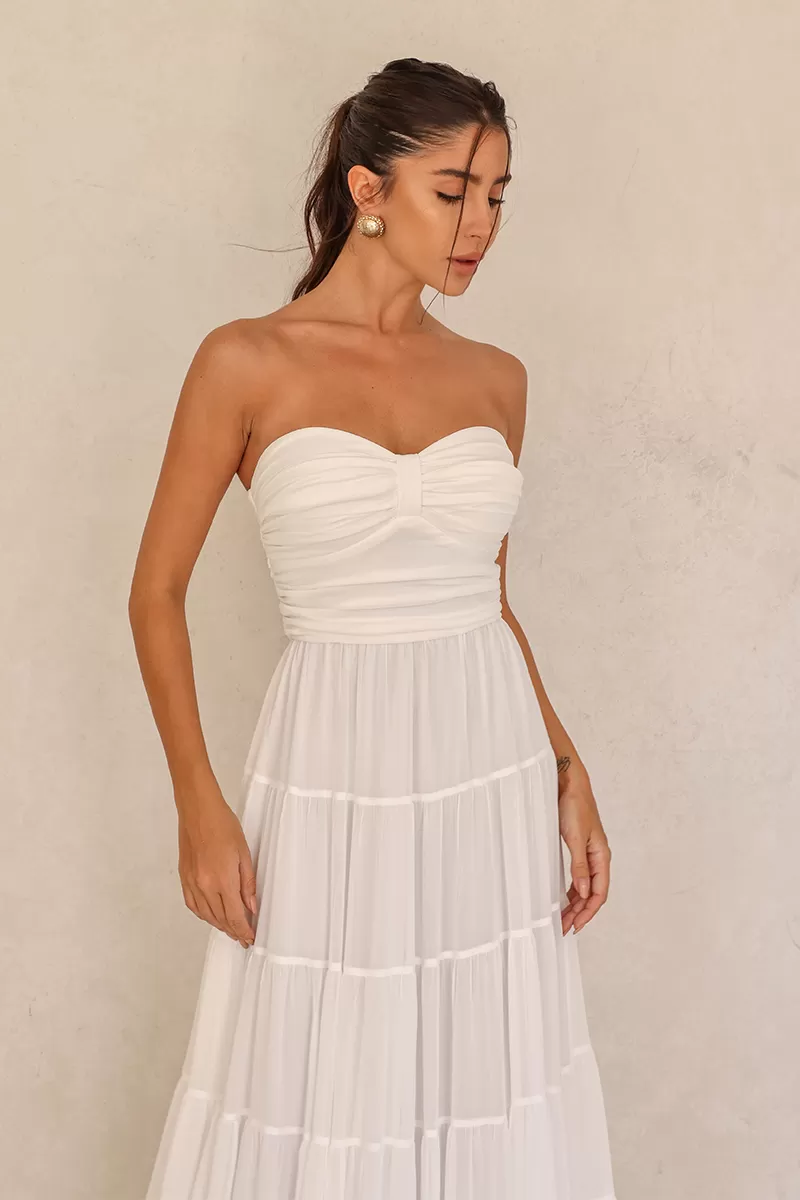 Dot Clothing - Long Dress Dot Clothing Mira TQC Off White - 2620OFF Dot Clothing - Long Dress Dot Clothing Mira TQC Off White - 2620OFF