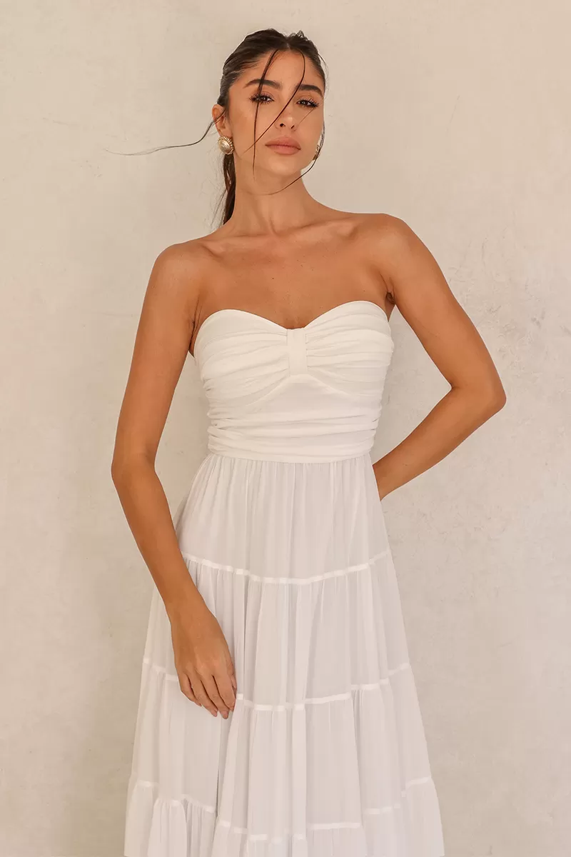 Dot Clothing - Long Dress Dot Clothing Mira TQC Off White - 2620OFF Dot Clothing - Long Dress Dot Clothing Mira TQC Off White - 2620OFF
