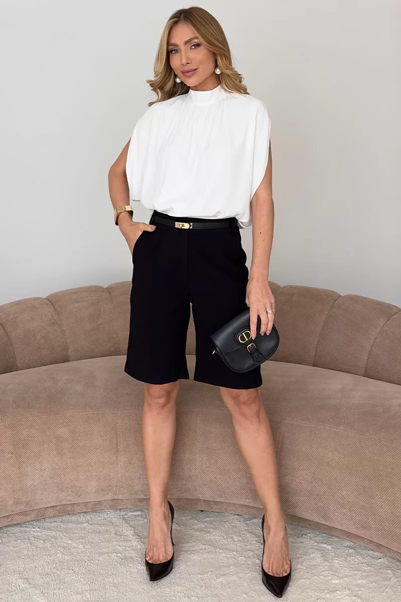 Miss Misses - Paola Crepe Off-White Shirt - 54496030 Miss Misses - Paola Crepe Off-White Shirt - 54496030