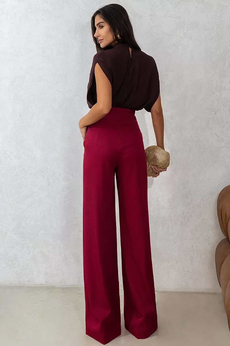 Miss Misses - Paola Crepe Brown Shirt - 54496214 Miss Misses - Paola Crepe Brown Shirt - 54496214