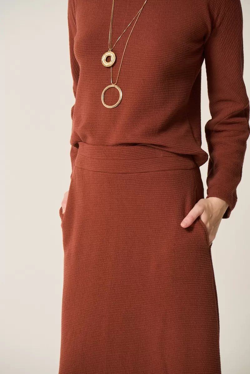 Hidrogênio - LONG SKIRT WITH BROWN POCKET - 20282031 Hidrogênio - LONG SKIRT WITH BROWN POCKET - 20282031