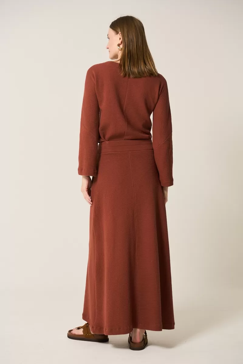 Hidrogênio - LONG SKIRT WITH BROWN POCKET - 20282031 Hidrogênio - LONG SKIRT WITH BROWN POCKET - 20282031