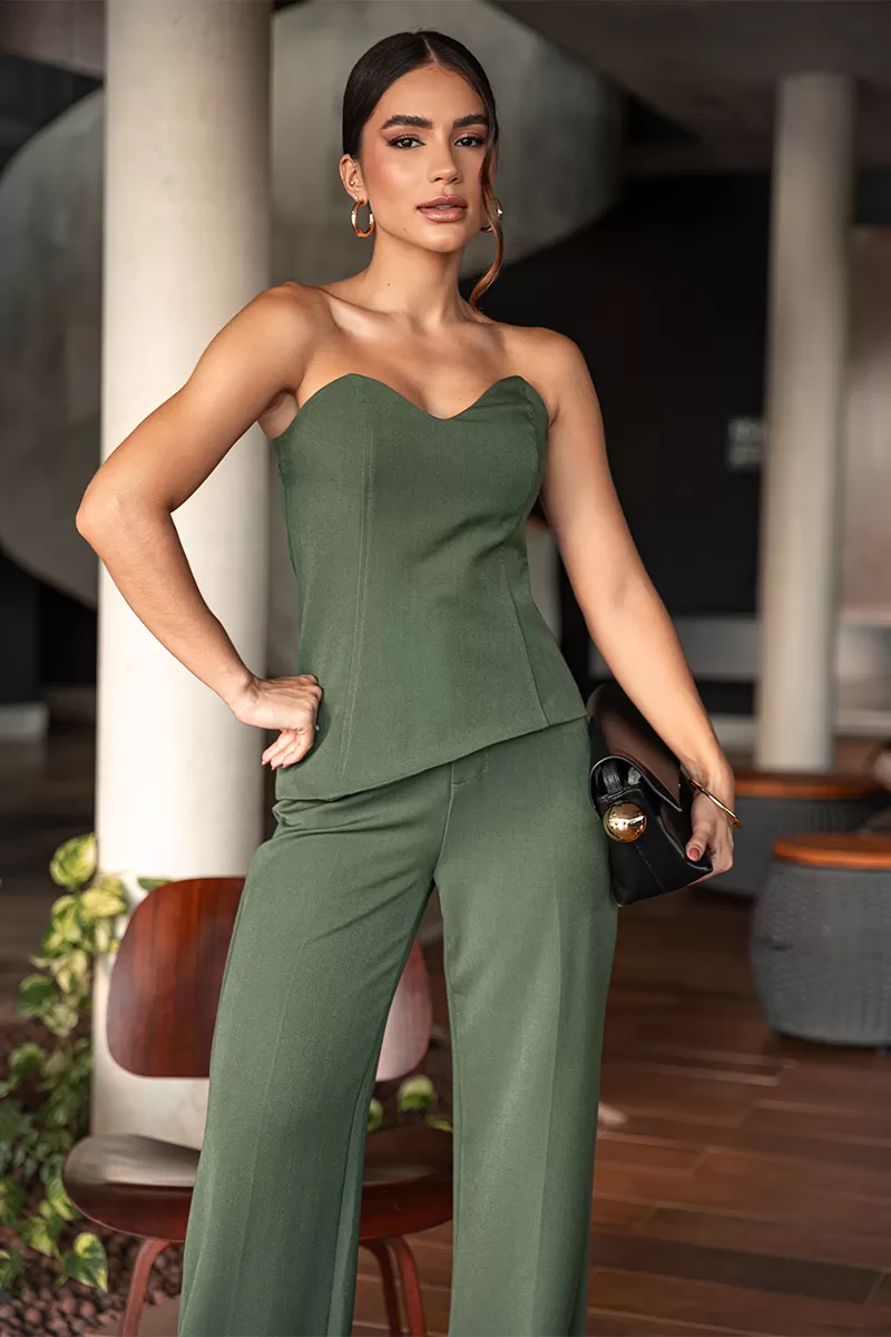 Dot Clothing - Dot Clothing Vince TQC Military Green Set - 2661VERDE Dot Clothing - Dot Clothing Vince TQC Military Green Set - 2661VERDE