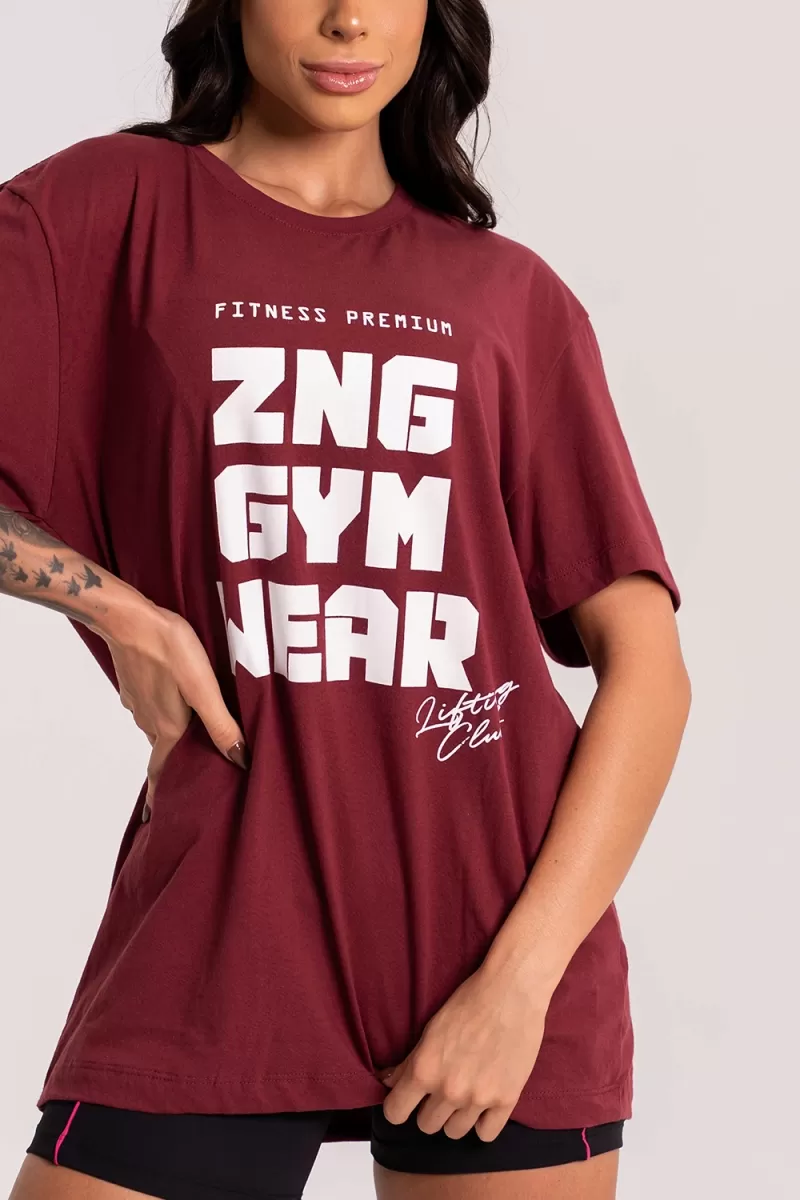 ZNG - T-SHIRT LIFTING CLUB WINE - BLU295 ZNG - T-SHIRT LIFTING CLUB WINE - BLU295