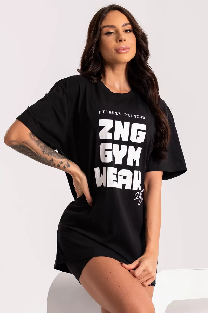 ZNG - LIFTING CLUB BLACK T-SHIRT - BLU296