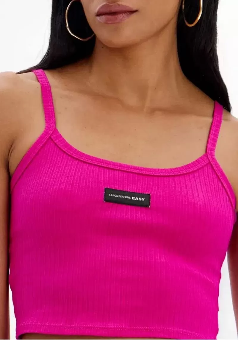 LANÇA PERFUME - Sports bra Cropped with thin straps Ribbed Lança Perfume - 1834 LANÇA PERFUME - Sports bra Cropped with thin straps Ribbed Lança Perfume - 1834