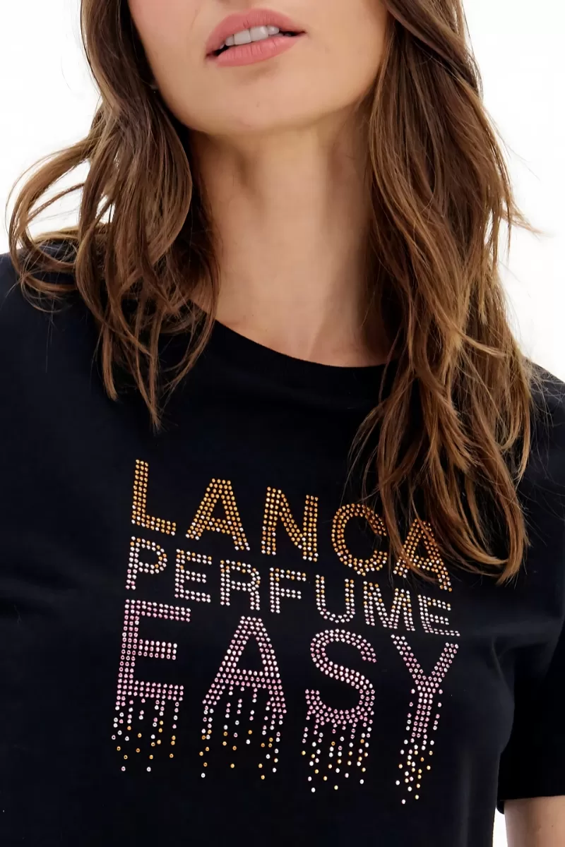 LANÇA PERFUME - Shirt T-shirt Baby Look Cropped Glitters Perfume Launch - 4867 LANÇA PERFUME - Shirt T-shirt Baby Look Cropped Glitters Perfume Launch - 4867