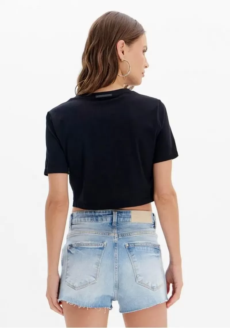 LANÇA PERFUME - Shirt T-shirt Baby Look Cropped Glitters Perfume Launch - 4867 LANÇA PERFUME - Shirt T-shirt Baby Look Cropped Glitters Perfume Launch - 4867
