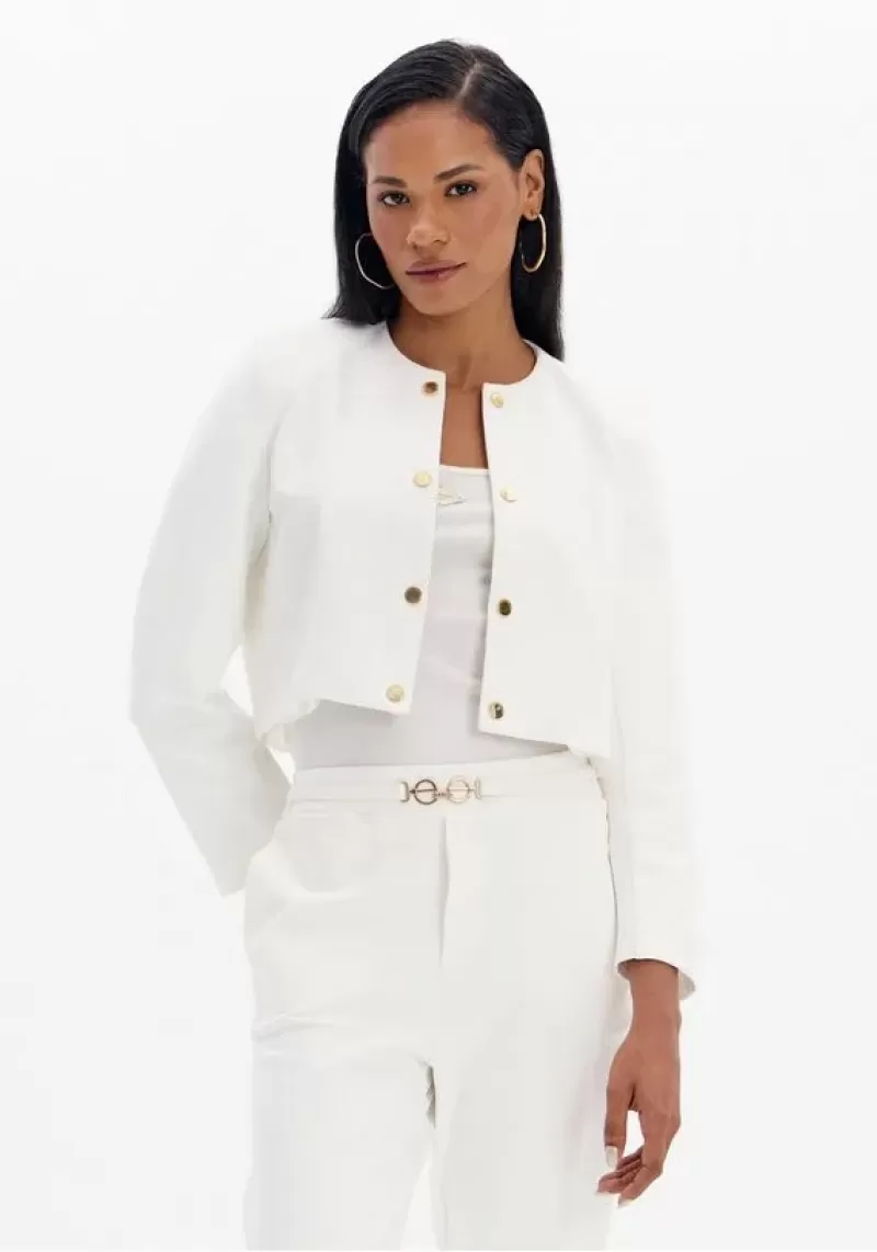 LANÇA PERFUME - Short Jacket With Buttons And Long Sleeves Lança Perfume - 0325 LANÇA PERFUME - Short Jacket With Buttons And Long Sleeves Lança Perfume - 0325