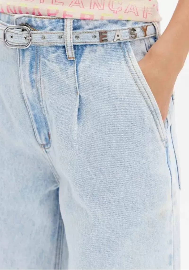 LANÇA PERFUME - Full Length Jeans With Super High Waist And Belt Launches Perfume - 8231 LANÇA PERFUME - Full Length Jeans With Super High Waist And Belt Launches Perfume - 8231